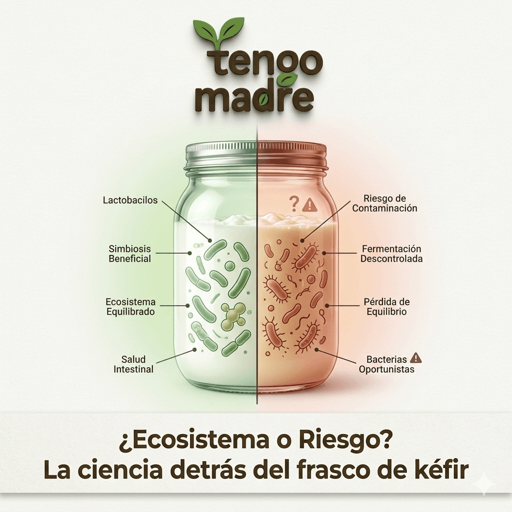 ¿Ecosistema o Riesgo? La ciencia detrás del frasco de kéfir