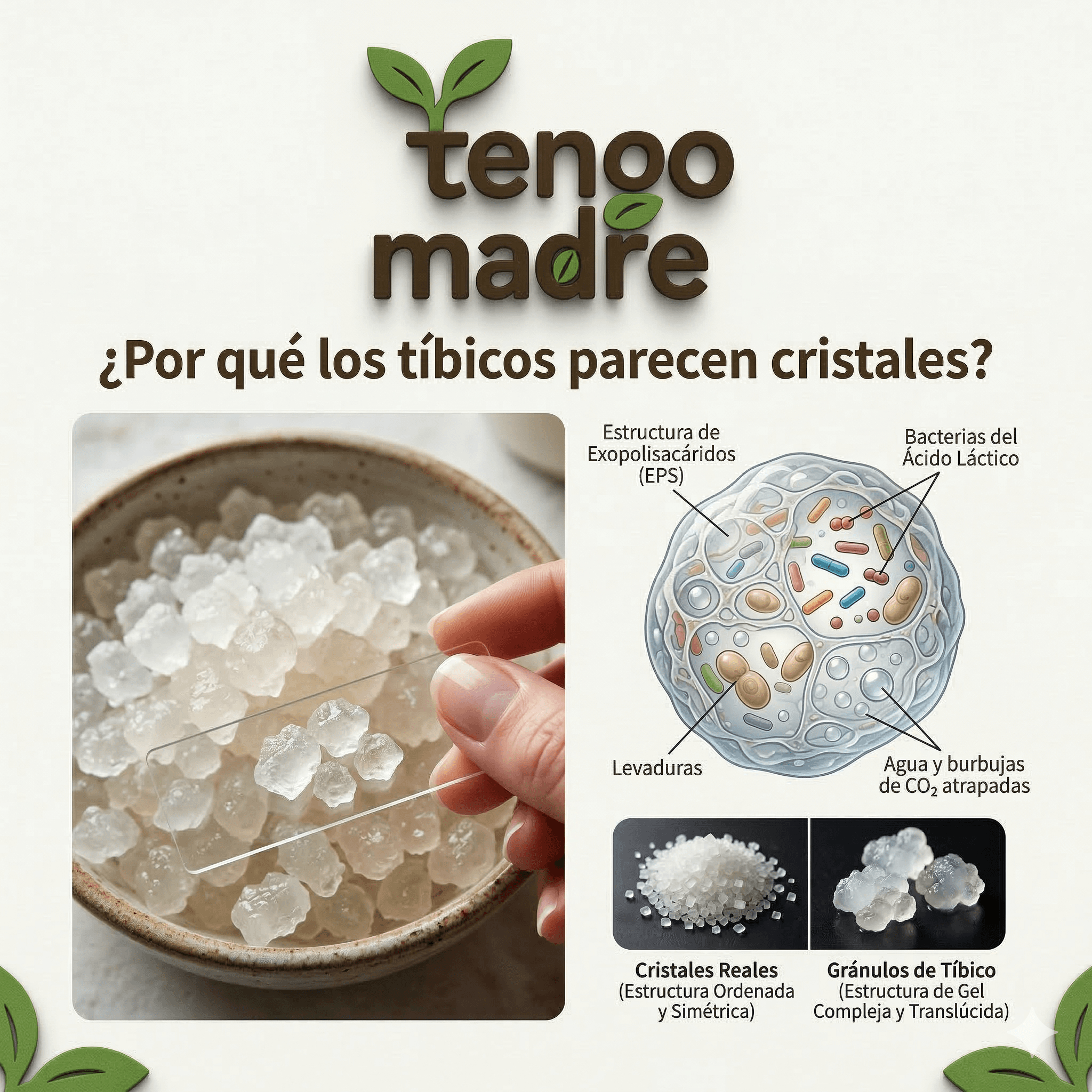 ¿Por qué los tíbicos parecen cristales?