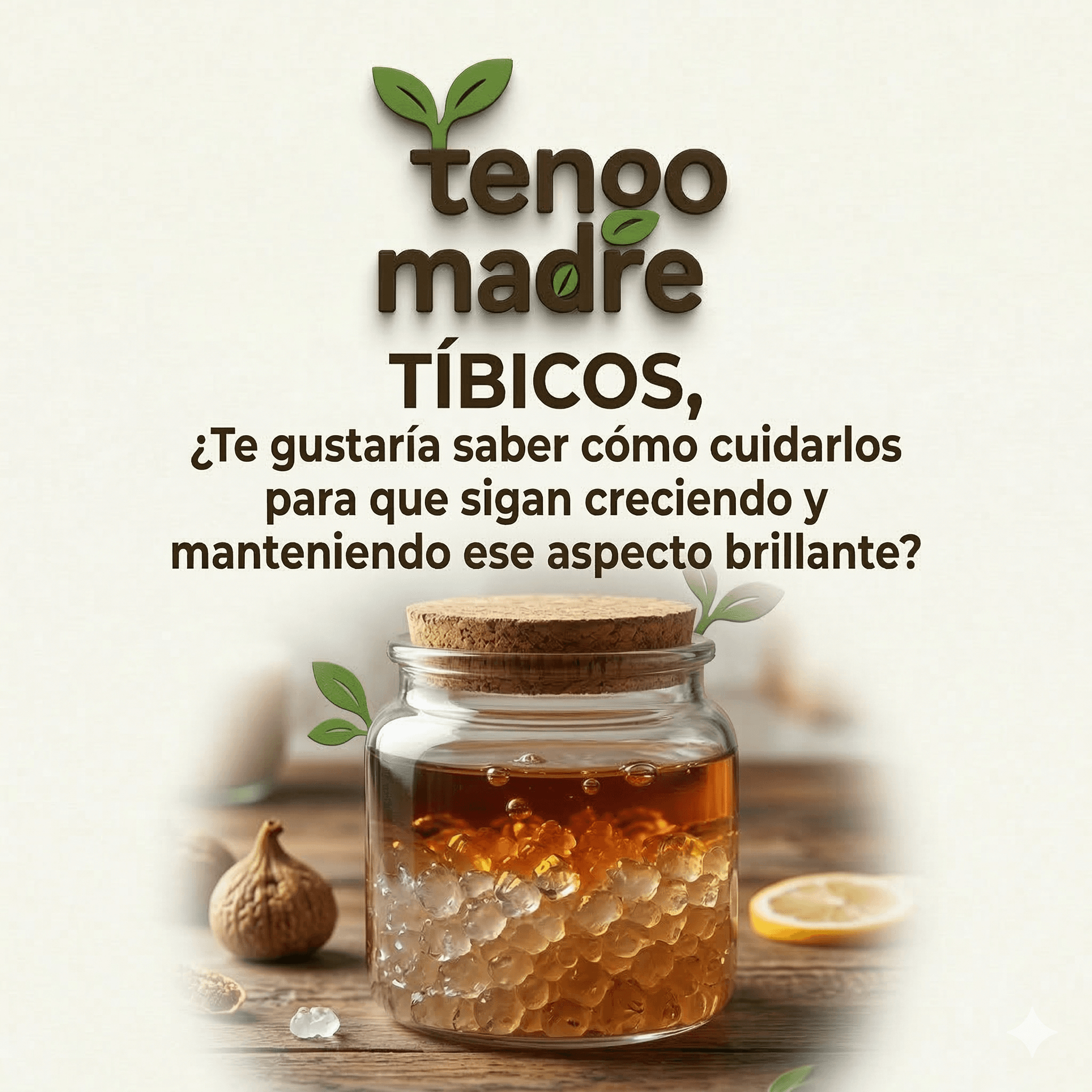 Tíbicos, ¿Te gustaría saber cómo cuidarlos para que sigan creciendo y manteniendo ese aspecto brillante?